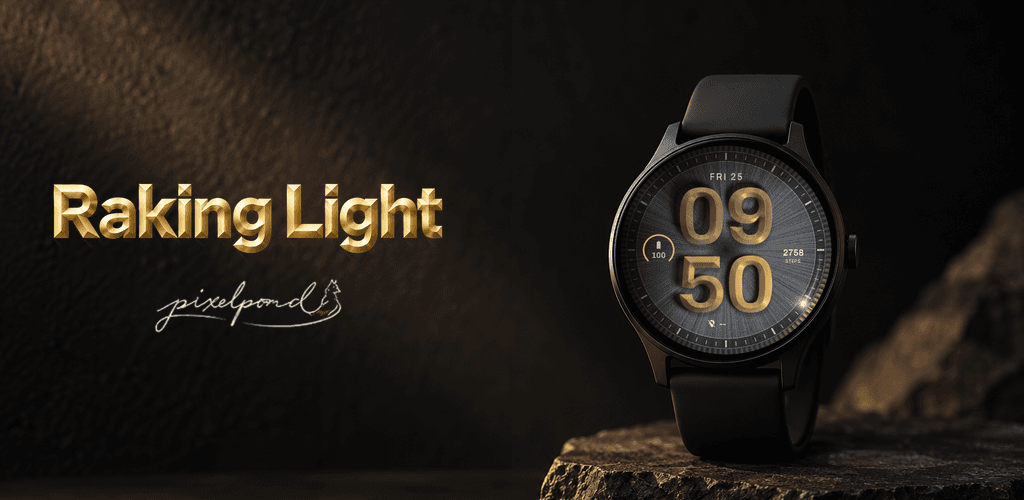 Raking Light watch face artwork