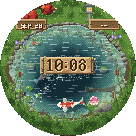 Pondglass watch face artwork