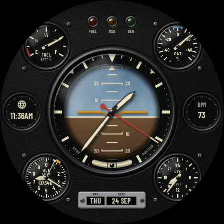 Wings Level watch face