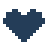 A pixel-art heart, first still, then breathing in a seamless loop.