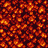 A pixel-art bed of coals, first still, then pulsing brighter and dimmer, looping.